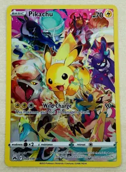 Pikachu 160/159 - SWSH Crown Zenith Secret Rare Holo Foil - Pokemon TCG Card NM - Image 1