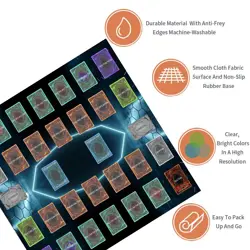 Duel Playmat 2-player Mousepad MTG RPG CCG Trading Card Game Mat 60x60cm - Image 3