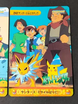 pikachu snorlax 247 292 Carddass Anime Collection Pokemon Card Japan eb287 - Image 3