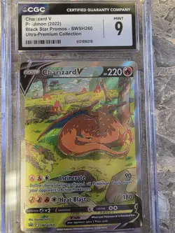 Charizard V SWSH260 SWSH: Sword & Shield Promo Cards Holo CGC Mint 9 - Image 1