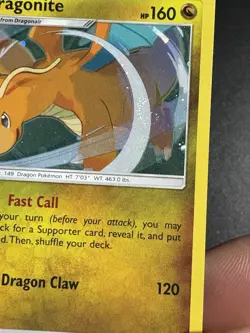 Dragonite Sun And Moon Cosmos Holo With A SWIRL Nm-Lp Pokemon Card #119/181 - Image 4