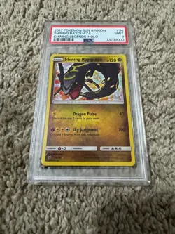 Pokemon TCG Shining Rayquaza Holo Card Shining Legends 56/73 PSA9 - Image 1