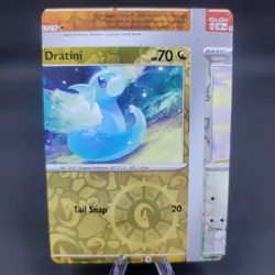 Pokemon TCG NFC Error Miscut Card Dratini 157/197 Reverse Holo Obsidian Flames - Image 1