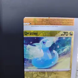 Pokemon TCG NFC Error Miscut Card Dratini 157/197 Reverse Holo Obsidian Flames - Image 4