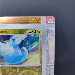 Pokemon TCG NFC Error Miscut Card Dratini 157/197 Reverse Holo Obsidian Flames - Image 5