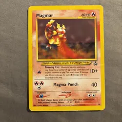 Pokemon Wotc Black Star Promo #44 Magmar Card vintage sp tcg wotc 2000 - Image 2