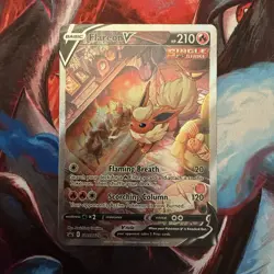 Flareon v Sword & Shield SWSH179 Holo Single Strike Promo Pokemon TCG Card - Image 1