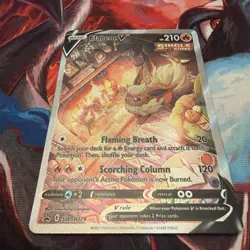 Flareon v Sword & Shield SWSH179 Holo Single Strike Promo Pokemon TCG Card - Image 3