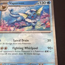 Pokemon Vaporeon 022/131 Reverse Holo Pokeball - Prismatic Evolutions ERROR CARD - Image 2