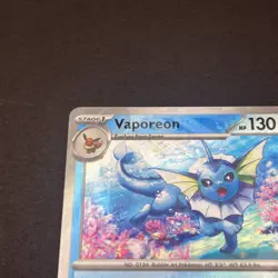 Pokemon Vaporeon 022/131 Reverse Holo Pokeball - Prismatic Evolutions ERROR CARD - Image 5