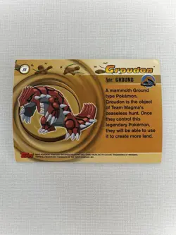 Topps Pokemon Advanced Challenge 2003 Groudon Base Card 36 - Image 2