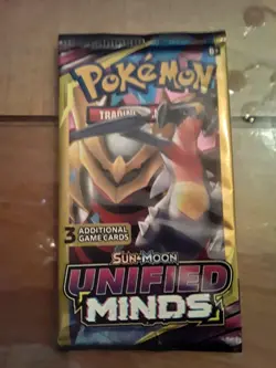 🔥Pokemon Sun & Moon Unified Minds (4) 3-Card Booster Packs Art Set 2019 Sealed - Image 3