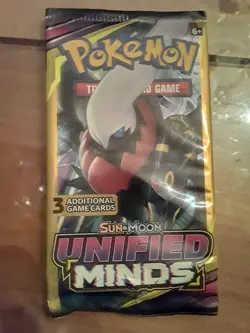 🔥Pokemon Sun & Moon Unified Minds (4) 3-Card Booster Packs Art Set 2019 Sealed - Image 5