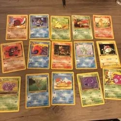 Pokemon WOTC Vintage 15 Cards Rocket Jungle Set Fossil Mixed Lot Nm to MP 1st - Image 1