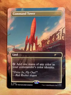 MTG Borderless Command Tower (7097) Secret Lair: X Fallout®: Greet the Dog​​!! - Image 1