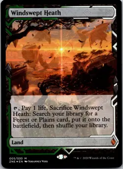 Windswept Heath 5 Zendikar Rising Expeditions NM FOIL MTG - Image 1