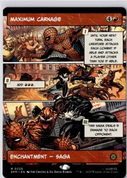 Maximum Carnage (Borderless) Marvel's Spider-Man Regular NM R 0225 - Image 1