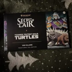 SECRET LAIR X Teenage Mutant Ninja Turtle (TMNT) VHS VILLAINS FOIL EDITION - Image 1
