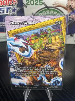 Magic MTG TMNT Plague of Vermin PZA #7 Ninja Turtles - Image 1