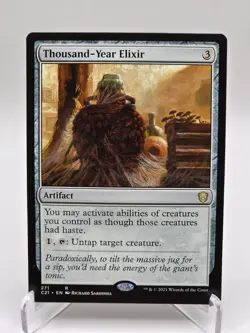MTG Thousand-Year Elixir Commander 2021 Rare NM Magic The Gathering - Image 1