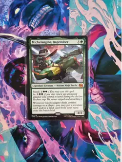 MTG Michelangelo Improviser Normal Teenage Mutant Ninja Turtles TMT 119 NM - Image 1