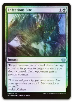 Infectious Bite #172 (Foil) (NM) Phyrexia All Will Be One ONE Magic MTG - Image 1