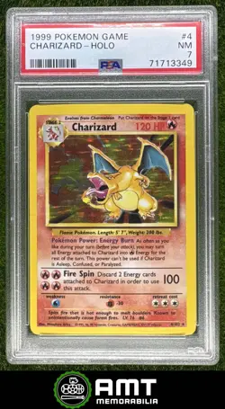 Charizard Holo PSA 7 1999 Pokemon Set #4/102 3349 - Image 1