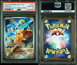 PSA 10 Pikachu 001/SV-P Scarlet Violet Pre-Order Promo Japanese Pokemon Card - Image 3