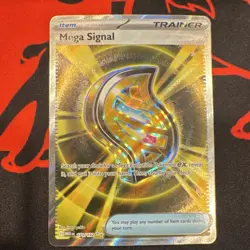 Pokemon Mega Signal Ultra Rare Full Art Holo Trainer Me01 Mega Evolution 171/132 - Image 1