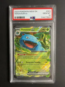 Venusaur ex 003 PSA 10 2023 Pokemon MEW EN - Image 1