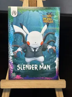 Slender Man Pikachu #131 - Galaxy Holo - Electric Pikachu Cosplay Pokemon ZL13 - Image 1