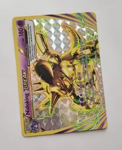 Pokemon Nidoking Break 46/108 XY Evolutions Ultra Rare Holo Full Art Card 2016 - Image 1