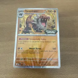 Pokemon Tyrantrum Perfect Order Prelease Stamp Sealed Build Battle Deck MEP 066 - Image 1
