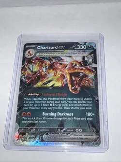 Pokemon TCG Charizard EX 054/091 SV04.5 Paldean Fates Double Rare NM Condition - Image 1