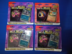 LOT OF 4 Pokemon Mega Evolution Ascended Heroes Charmander Gastly Tech Sticker - Image 1