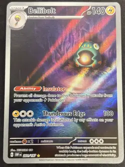 Bellibolt - 201/197 - Pokemon Obsidian Flames Illustration Rare Card NM - Holo - Image 1