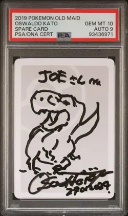 PSA 10 AUTO 9 2023 POKEMON OLD MAID TENSION SPARE CARD SPARE CARD CHARIZARD S-2 - Image 1