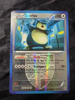 Snorlax (Team Plasma) 101/135 Reverse Holo Rare - Plasma Storm- (MP) Pokemon TCG - Image 5