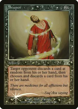 MTG ARENA 6TH EDITION STUPOR PROMO CARD NEVER BEEN PLAYED - Image 1
