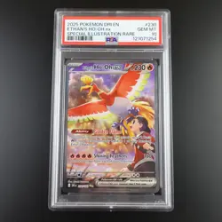 PSA 10 Ethan's Ho-Oh ex 230/182 Pokemon Destined Rivals Full Art Graded Card - Image 1