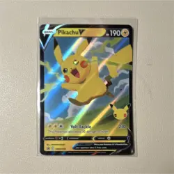 Pokemon Pikachu V Promo Holo SWSH143 Sword & Shield 25th anniversary - Image 1