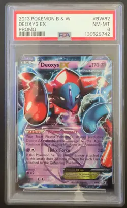 2013 POKEMON B&W PROMO #BW82 DEOXYS EX PSA 8 - Image 1