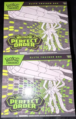 Lot of 2 Pokemon TCG Perfect Order Elite Trainer Boxes ETB New Sealed In Hand - Image 1