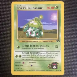 ✰ ERIKA'S BULBASAUR 39/132 UNLIMITED UNCOMMON GYM CHALLENGE POKEMON ✰ LP - Image 1