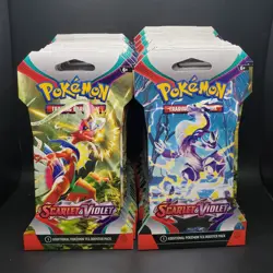36x Scarlet & Violet Sleeved Booster Packs - English Pokemon TCG - New & Sealed - Image 1