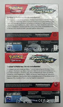 Lot of (2) Pokemon TCG Journey Together Enhanced Booster Boxes SEALED - Image 2