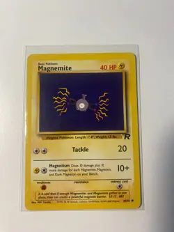 60/82 Magnemite - Team Rocket set Pokemon Card TCG WOTC non holo - Image 1