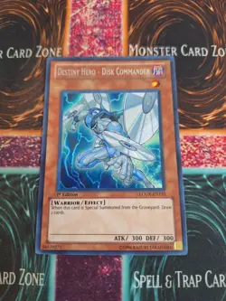 Yu-Gi-Oh! Destiny HERO - Disk Commander LCGX-EN133 Secret Rare 1st Edition NM - Image 1