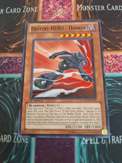 Yu-Gi-Oh! Destiny Hero - Dasher LCGX-EN017 Common 1st Edition Near Mint - Image 1