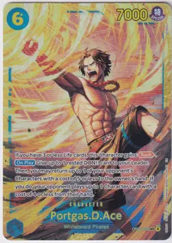 One Piece TCG Portgas D Ace OP13-119 SEC Alt Art Secret Path of the King EN NM - Image 1